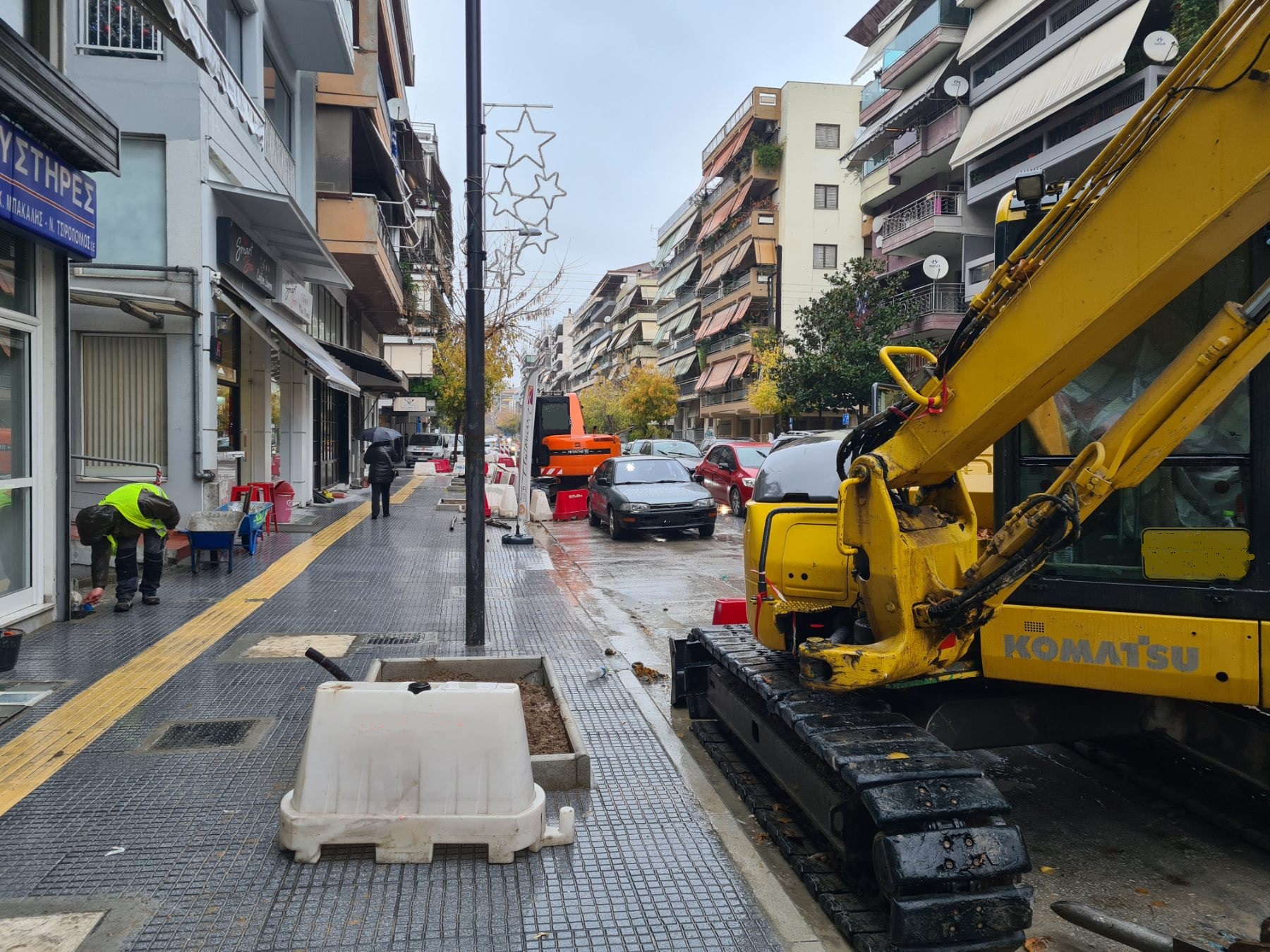 Συνεχίζονται οι εργασίες ανακατασκευής στην οδό Ανθίμου Γαζή - Σε ισχύ νέες κυκλοφοριακές ρυθμίσεις από αύριο, Σάββατο